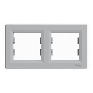 SCHNEIDER ASFORA - DVOSTRUKI HORIZONTALNI OKVIR - ALUMINIJ